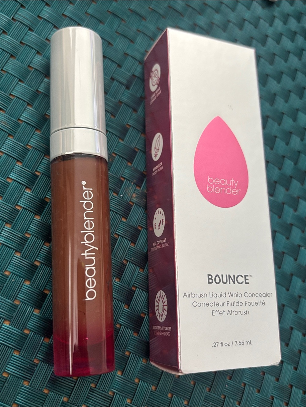 beautyblender- Bounce Airbrush Liquid Whip Concealer “4.60N” Deep Caramel NWT
